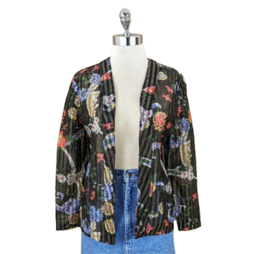 vintage 70's sheer cardigan